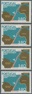 Portugal: 1972, 50 Years First Flight Lisbon To Rio De Janeiro 3.80esc. Perf. 13½ Group With Four Si - Autres & Non Classés