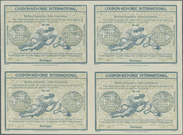 Portugal - Ganzsachen: Design "Rome" 1906 International Reply Coupon As Block Of Four 60 Reis Portug - Ganzsachen