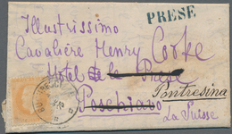 Rumänien: 1875, Entire Letter Sent From Bucarest To Hotel Prese In Poschiavo, Ct. Grisons, Switzerla - Neufs