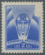 Rumänien - Zwangszuschlagsmarken: 1932, 2 L Ultramarine Obligatory Airmail Stamp, Printing Omitted A - Sonstige & Ohne Zuordnung