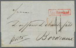 Russland - Vorphilatelie: 1845/56 Four Covers All Sent From/to St. Petersburg With Different Cancels - ...-1857 Préphilatélie