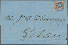 Russland: 1862 Letter From Riga With Dotted Numbered Cancel 38 To Libau With Arrival Postmark - Other & Unclassified