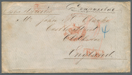 Russland: 1870 Registered And Insured Cover From Moscow To Clitheroe (England) Via London (with Scar - Other & Unclassified