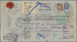 Russland: 1906/13 Three Accompanying Cards For Parcels Without Any Value All Sent From Moscow To Dav - Other & Unclassified