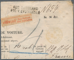 Russland: 1882. 'Lettre De Voiture' Document Addressed To Paris Written From St Petersburg With Disp - Other & Unclassified