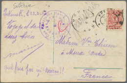 Russland: 1915. Picture Post Card 'On The Siberian Ice' Written From Lrkousk Dated '28th Feb 15' Add - Other & Unclassified