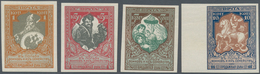 Russland: 1915, War Fund IMPERFORATE, Complete Set Of Four Values, Mint Original Gum With Hinge Remn - Other & Unclassified