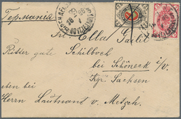 Russland - Wendensche Kreispost: 1858/98 (ca.) Five Letters Of The Wendensche Kreispost, Incl. Four - Autres & Non Classés