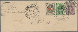 Russland - Wendensche Kreispost: 1895, Wenden 2 K. Canc. Pen Stroke As Officially Ruled, On State Po - Other & Unclassified