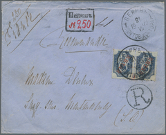 Russische Post In China: 1899, 10 K. Horizontal Pair Tied "PEKIN 21 VII 03" To Registered Cover Endo - Chine