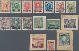 Russische Post In Der Levante - Staatspost: 1913/14 Alle Marken Gestempelt Konstantinopel, Zum Teil - Turkish Empire