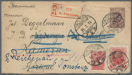 Russland - Ganzsachen: 1914, Envelope 3 K./5 K. Uprated Romanov 3 K., 1 K. And Definitives 3 K., 2 K - Ganzsachen