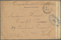 Russland - Militärpost / Feldpost: 1917. Roughly Opened Stampless Envelope Endorsed 'Correspondence - Otros & Sin Clasificación