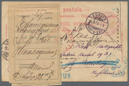 Russland - Besonderheiten: 1898 Incoming Mail Postal Stationery Card From Zurich To St. Petersburg W - Andere & Zonder Classificatie