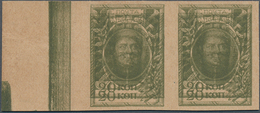 Russland - Besonderheiten: 1915s. EMERGENCY MONEY, Imperforate And Double Printed. Photo Certificate - Other & Unclassified