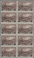 San Marino: 1936, Francisco Of Assisi Surcharges Set Of Two In Blocks Of Ten, Mint Never Hinged And - Unused Stamps