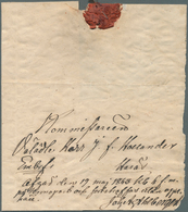 Schweden - Vorphilatelie: 1843, Kronopost, Brief Mit Königlicher Bekanntmachung Nach Starna Mit Komp - ... - 1855 Préphilatélie