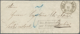 Schweden - Vorphilatelie: HELSINGBORG 10/8 1865 Als K1 Auf Markenlosem Couvert Mit Ra2 "Aus Schweden - ... - 1855 Préphilatélie