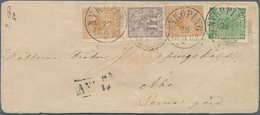 Schweden: 1869 Cover From Nyköping To Åbo, FINLAND Franked By 1867 5øre Green In Combination With Tw - Neufs