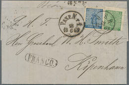 Schweden: 1869 Entire Letter From Norrköping To Copenhagen, Denmark Franked By 'Coat Of Arms' 5øre G - Neufs
