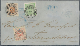 Schweden: 1873 Folded Cover With Contents From Stockholm To Tavasternes Via Helsingfors, Franked By - Ongebruikt