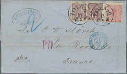 Schweden: 1870 Entire Letter From Gothenburg To La Rochelle, France Via Northern Germany In Sealed M - Neufs