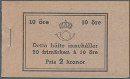 Schweden - Markenheftchen: 1939, Gustaf V Right Profile Type I, Complete Stamp Booklet ‚Pris 2 Krono - 1951-80