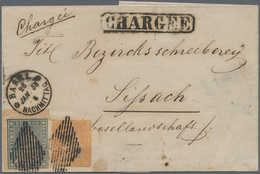 Schweiz: 1856/1862 Zwei Strubelbriefe, Mit Chargiertem Brief (Hülle) 1856 Von Basel Nach Sissach Fra - Ongebruikt