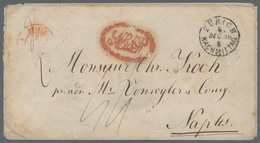 Schweiz: 1859. Unfrankierter Brief Aus Der Schweiz (Zürich 6 DEC 59) Nach Neapel. Der Brief - 8 Gr - - Unused Stamps