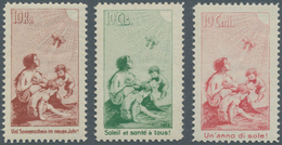 Schweiz: 1912 Pro Juventute-Vorläufer: Kompletter Satz Der Drei Marken, Tadellos Postfrisch, Attest - Unused Stamps