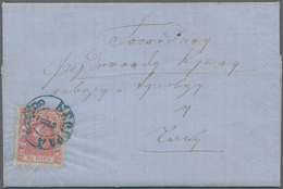 Serbien: 1868, 20pa. Rose, Perf. 9½, Single Franking On Lettersheet With Full Message Dated 1 Febr., - Serbie