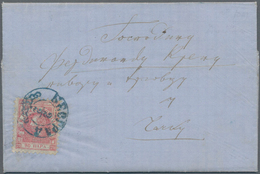 Serbien: 1868, 20pa. Rose, Perf. 9½, Single Franking On Lettersheet With Full Message Dated 1 Febr., - Serbia