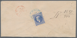 Serbien: 1877, Registered Cover From Belgrad To Vienna, Bearing Only Registration Fee 20pa. On Rever - Serbie