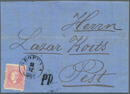 Serbien: 1874, 25pa. Rose, Single Franking On Lettersheet With Full Message From "BELGRAD 18/VI" To - Serbien