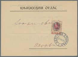 Serbien: 1903, 1pa. On 5din. Brown, Single Franking On Printed Matter From "BELGRAD 23.VII 03" To Ne - Serbie