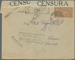 Serbien: 1918 Double-censored Letter (Serbian Military Censorship And Italian Civil Censorship) With - Serbie