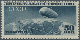 Sowjetunion: 1931, Zeppelin 50kop. Slate, Lying Watermark, Mint O.g., Slight Corner Crease. Very Rar - Briefe U. Dokumente