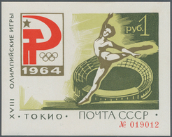 Sowjetunion: 1964, Olympic Games, Souvenir Sheet, Unmounted Mint. Only 35.000 Issued. - Covers & Documents