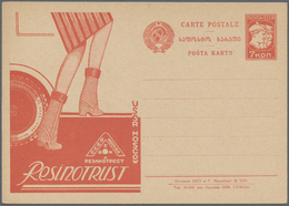 Sowjetunion - Ganzsachen: 1930, Two Unused Intourist-postcards In Georgian Language Crimea And Resin - Ohne Zuordnung