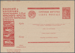 Sowjetunion - Ganzsachen: 1932, Picture Postcard With Motive Red Cross, Blended Postcard The Imprint - Non Classés