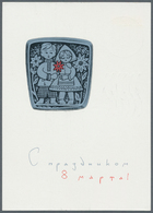 Sowjetunion - Ganzsachen: 1965 Pictured Postal Stationery Card Women's Day Cancelled In Nürnberg, Wh - Non Classés