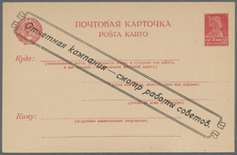 Sowjetunion - Ganzsachen: 1930 Complete Set Of Four Preprinted Postal Stationary Cards With Propagan - Non Classés