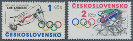 Tschechoslowakei: 1984, CZECHOSLOVAKIA, OLYMPIC GAMES LOS ANGELES, 1 Kcs UNISSUED Stamp For The Los - Neufs