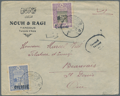 Türkei - Cilicien: 1919. Censored Envelope Addressed To France Bearing Cilicie Yvert 50, 20pa Blue A - 1920-21 Anatolië