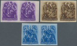 Ungarn: 1938, 900th Anniversary Of St. Stephans Death, Complete Set Of 14 Values As Imperforated Hor - Lettres & Documents