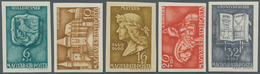 Ungarn: 1940, Ungezähnter Postfrischer Luxussatz "Geburtstag Des Königs Matthias Hunyadi Corvinus" ( - Covers & Documents