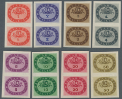 Ungarn: 1946, Postfrische, Ungezähnte Senkrechte Luxuspaare, Serie Freimarken Wappen - Lettres & Documents