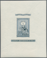 Ungarn: 1951, Seltene Postfrische Ungezähnte Blockausgabe "100 Jahre Ungarische Briefmarken"(Mi. 300 - Lettres & Documents