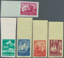 Ungarn: 1959, Postfrischer Oberrand Luxussatz Und FDC-Serie Auf Zwei Briefen (gestempelt) - Lettres & Documents