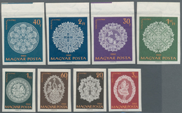 Ungarn: 1959(1960, Zwei Postfrische Luxussätze "Märchen" Und "Halaser Spitzen", Teilweise Mit Ränder - Lettres & Documents